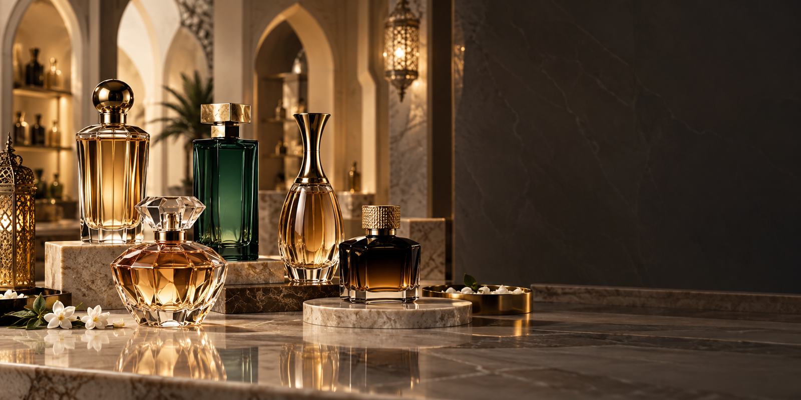 Luxury perfume mall display
